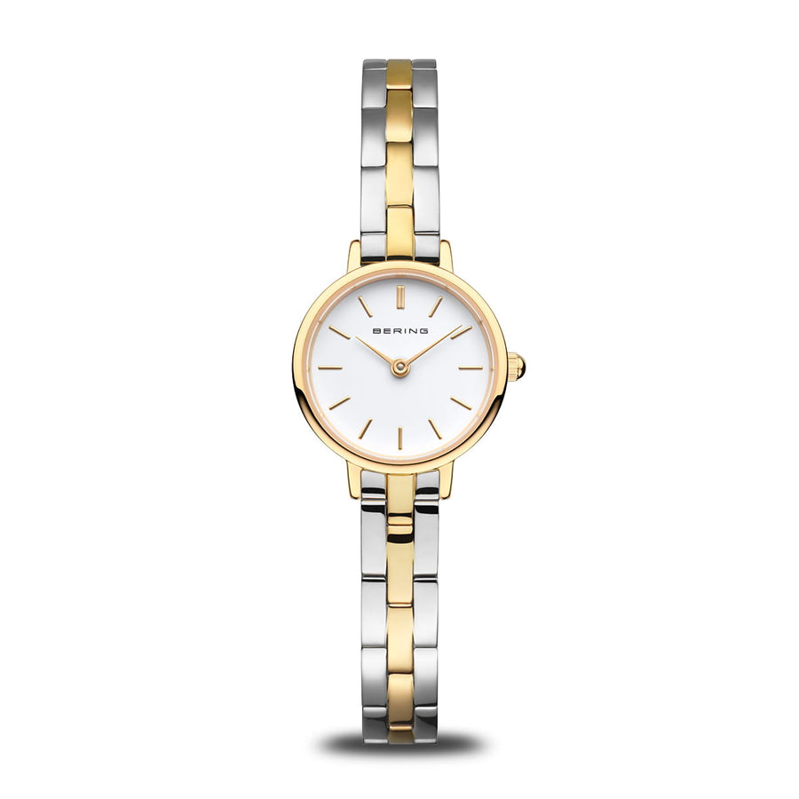 Bering Ladies Classic Two-Tone Round Petite Watch