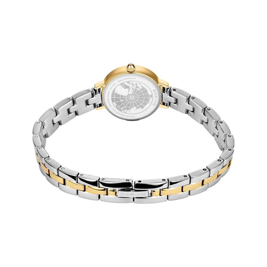 Bering Ladies Classic Two-Tone Round Petite Watch