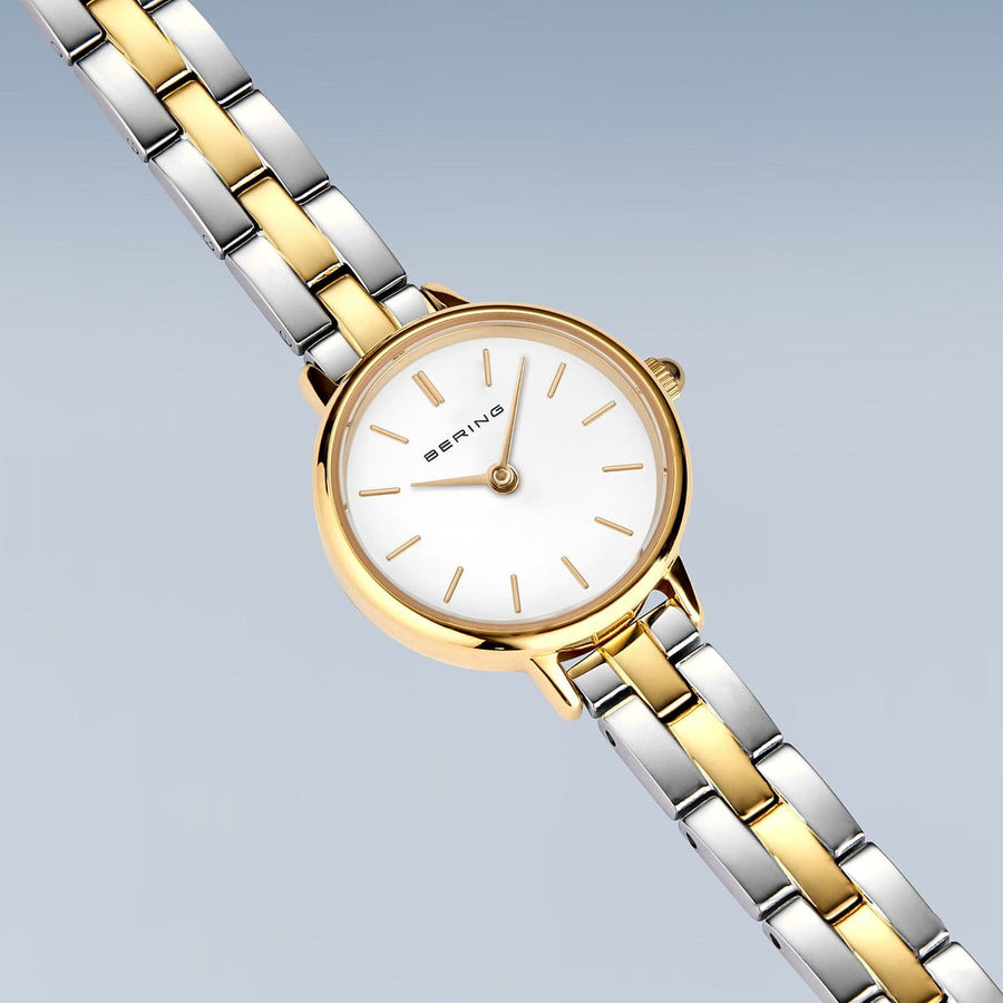 Bering Ladies Classic Two-Tone Round Petite Watch