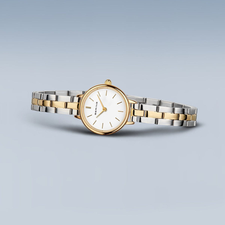 Bering Ladies Classic Two-Tone Round Petite Watch