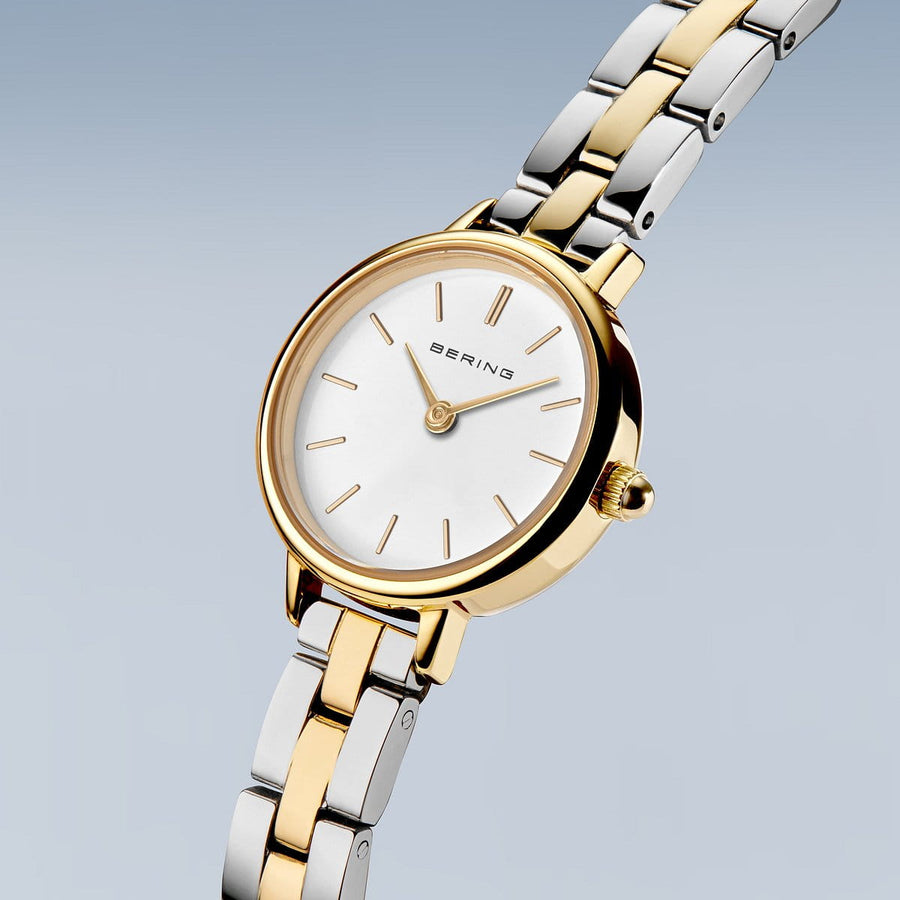 Bering Ladies Classic Two-Tone Round Petite Watch