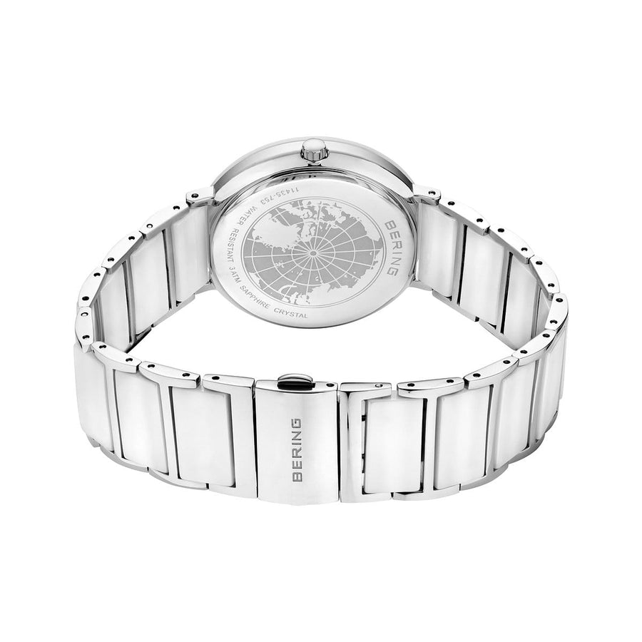 Bering Ladies White Ceramic Diamond Set Watch