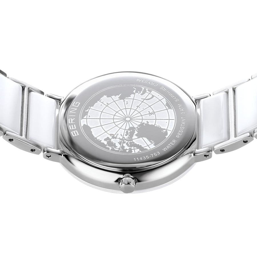 Bering Ladies White Ceramic Diamond Set Watch