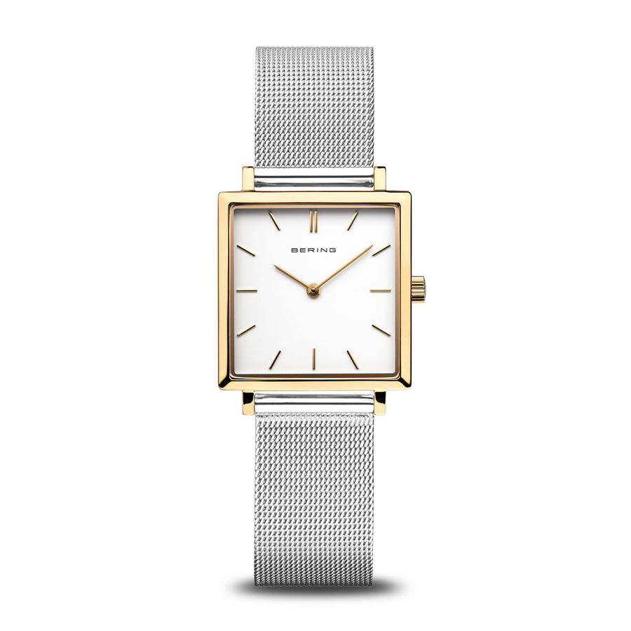 Bering Ladies Two-Tone Square Dial Watch