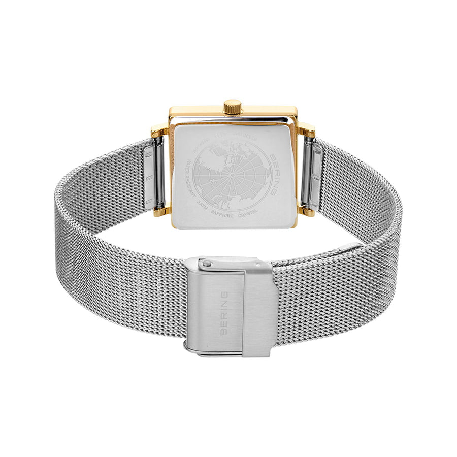 Bering Ladies Two-Tone Square Dial Watch