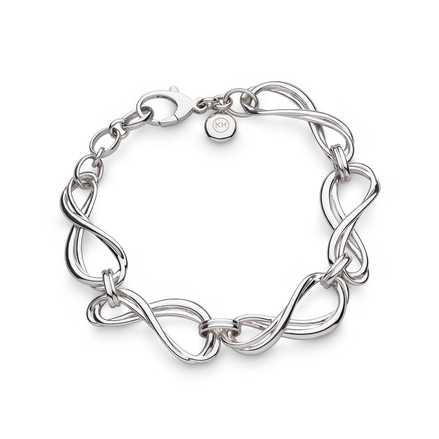 Kit Heath Sterling Silver 'Infinity Grande Link' Bracelet