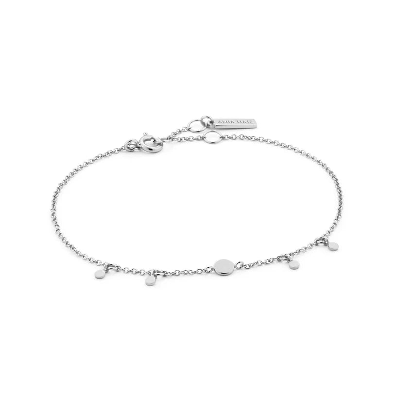 Ania Haie Sterling Silver Multi Disk Drop Bracelet