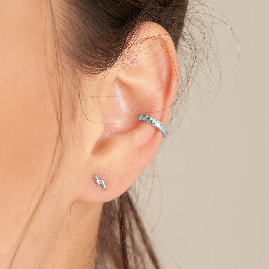 Ania Haie Silver Smooth Twist Ear Cuff