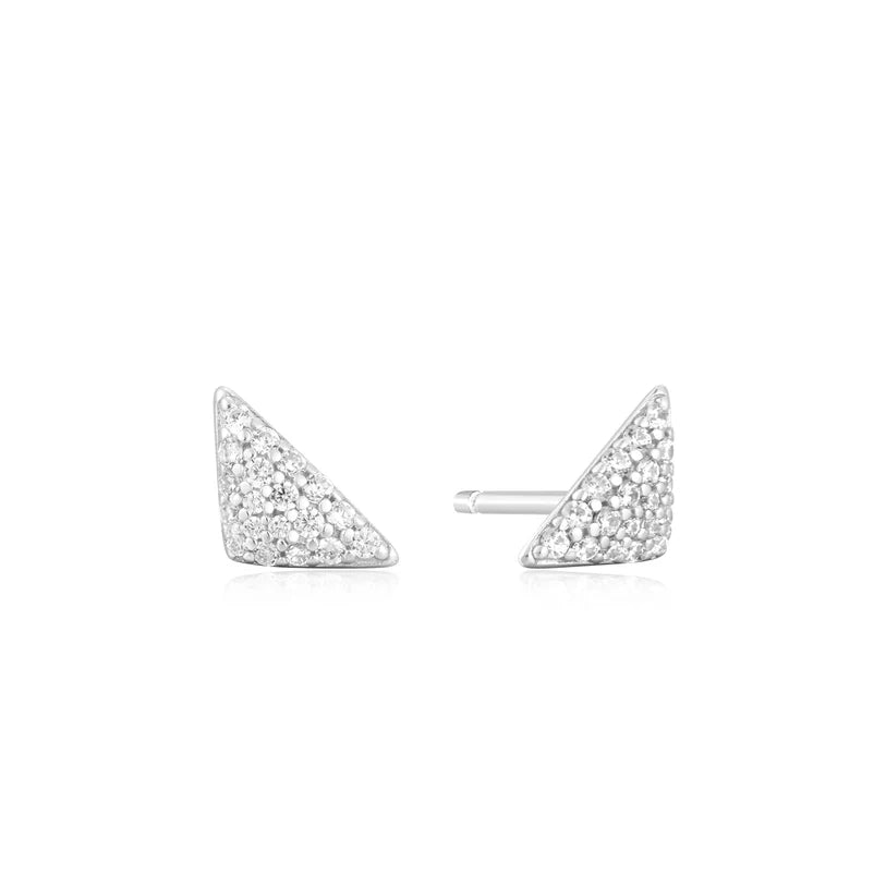 Ania Haie Triangular Pavé CZ Studs