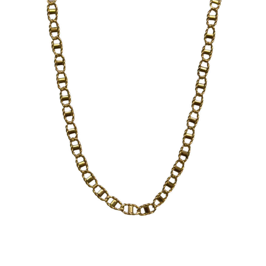 Previously Owned 9ct Yellow Gold  Fancy Link Chain 18"