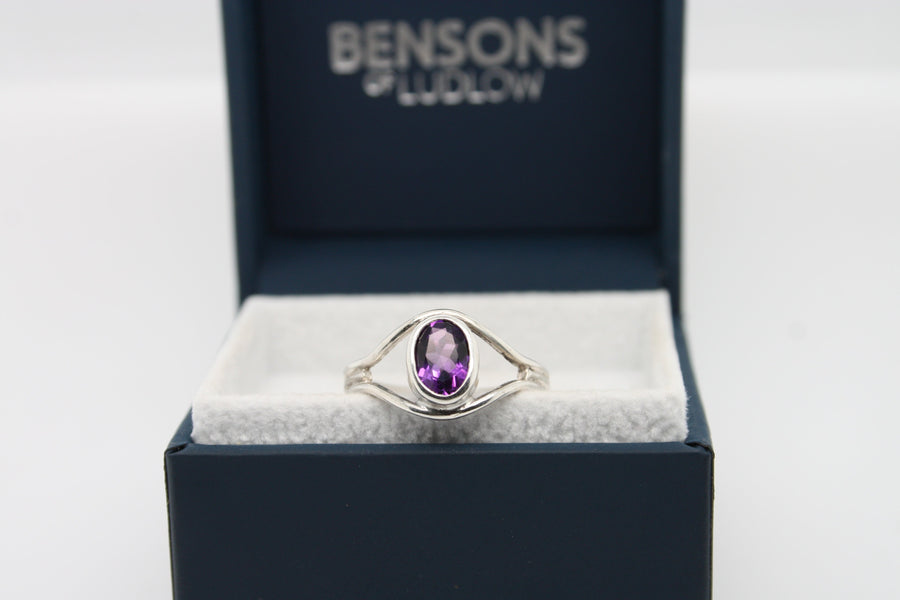 Bensons Originals Sterling Silver Amethyst Ring