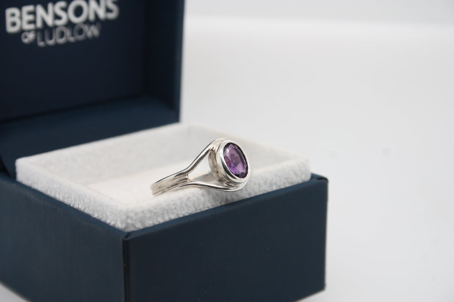 Bensons Originals Sterling Silver Amethyst Ring