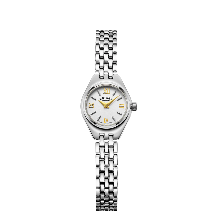 Rotary Ladies Steel Mini Traditional Cocktail Bracelet Watch