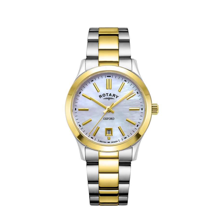 Rotary Ladies Two-Tone Mother of Pearl Dial Oxford Watch