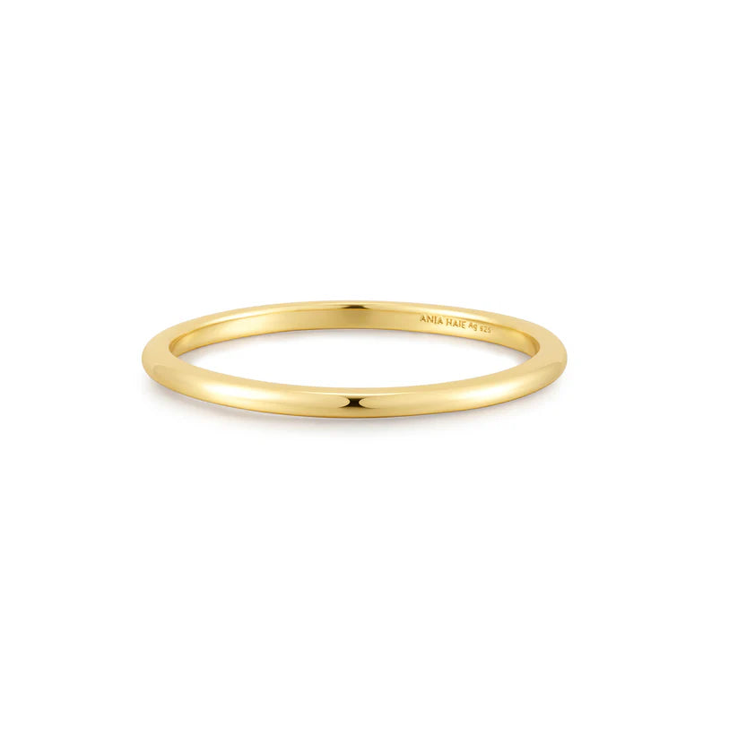 Ania Haie Gold Plated Plain Ring