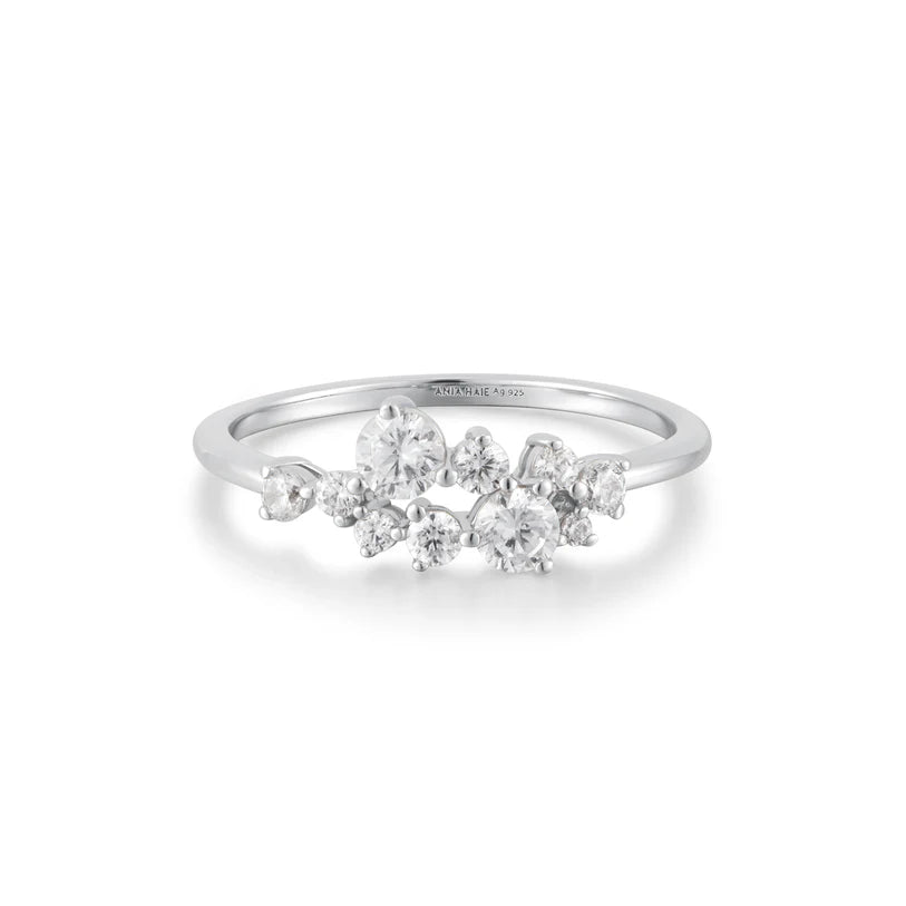 Ania Haie Silver Cubic Zirconia Cluster Ring