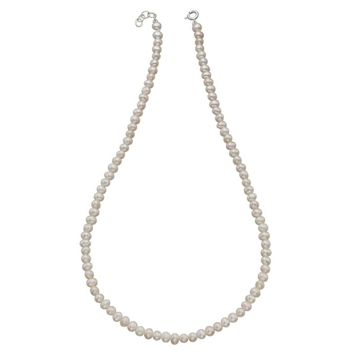 Sterling Silver White FWP Necklace 41-43cm