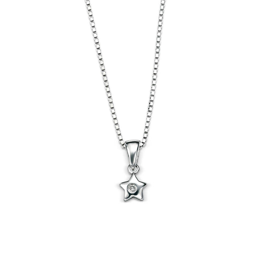 D for Diamond Mini Star & Diamond Set Necklace