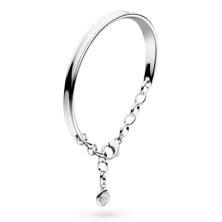 Kit Heath Sterling Silver Serenity Cuff Bangle & Adjustable Chain